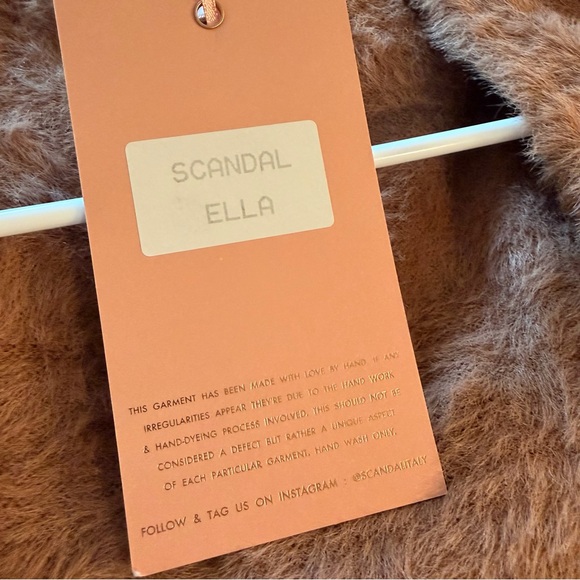 Scandal Italy Ella Soft Fuzzy Knit Loungewear Travel Cardigan Sweater OS NWT - Picture 7 of 8